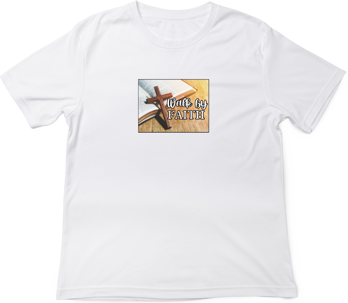 White T-Shirt With Faith