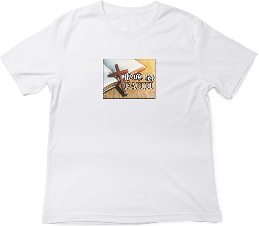 White T-Shirt With Faith